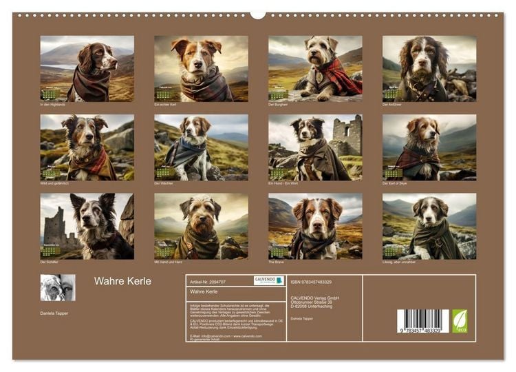Produktbild: Wahre Kerle (hochwertiger Premium Wandkalender 2026 DIN A2 quer), Kunstdruck in Hochglanz