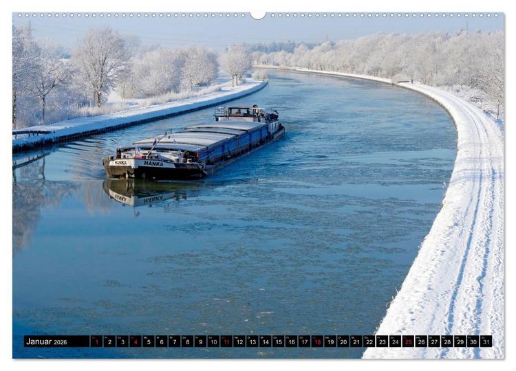 Produktbild: Der Mittellandkanal - 325 Kilometer Wasserstra&szlig;e (hochwertiger Premium Wandkalender 2026 DIN A2 quer), Kunstdruck in Hochglanz