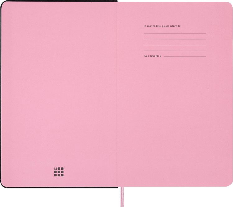 Produktbild: Moleskine X Blackpink Notizbuch L/A5, liniert, fester Einband, Schwarz