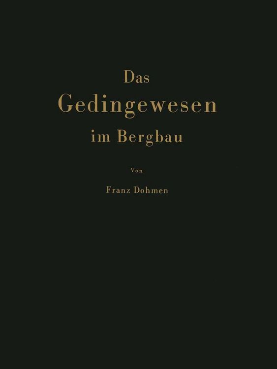 Produktbild: Das Gedingewesen im Bergbau
