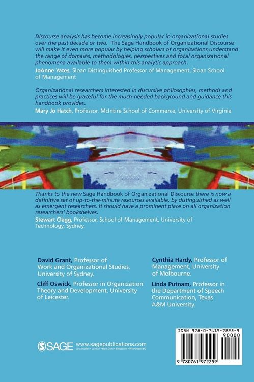 Produktbild: The SAGE Handbook of Organizational Discourse
