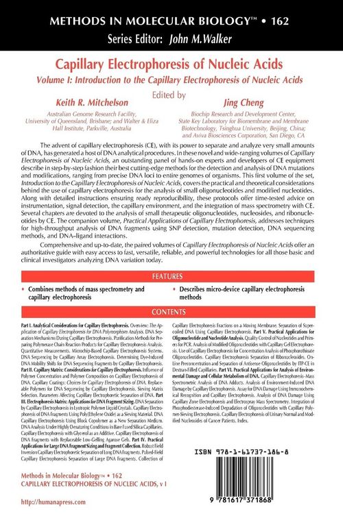 Produktbild: Capillary Electrophoresis of Nucleic Acids