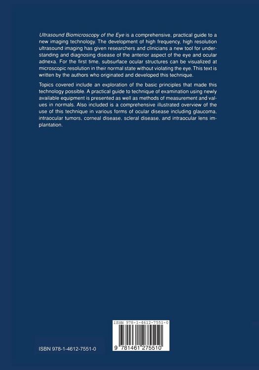 Produktbild: Ultrasound Biomicroscopy of the Eye