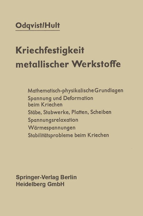 Produktbild: Kriechfestigkeit metallischer Werkstoffe
