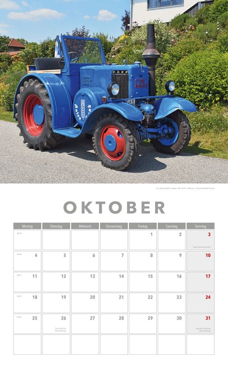 Produktbild: Traktoren Kalender 2027