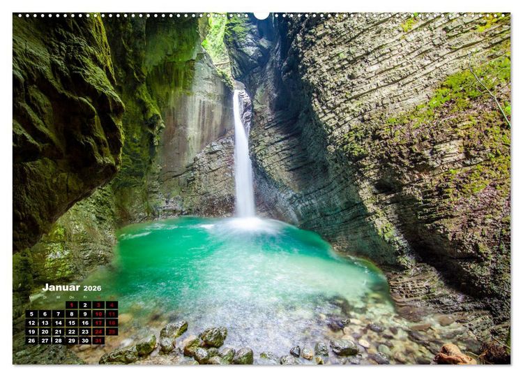 Produktbild: Gr&uuml;nes Slowenien (hochwertiger Premium Wandkalender 2026 DIN A2 quer), Kunstdruck in Hochglanz