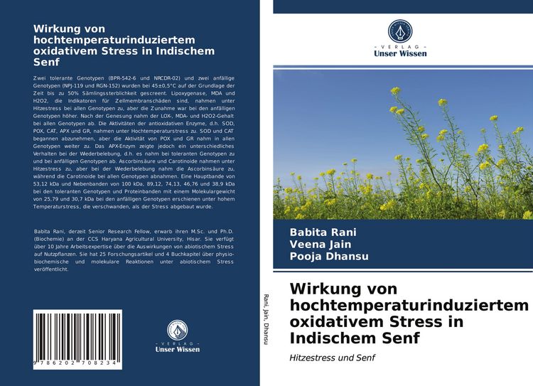 Produktbild: Wirkung von hochtemperaturinduziertem oxidativem Stress in Indischem Senf