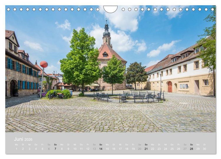 Produktbild: Hugenottenstadt Erlangen 2026 (Wandkalender 2026 DIN A4 quer), CALVENDO Monatskalender