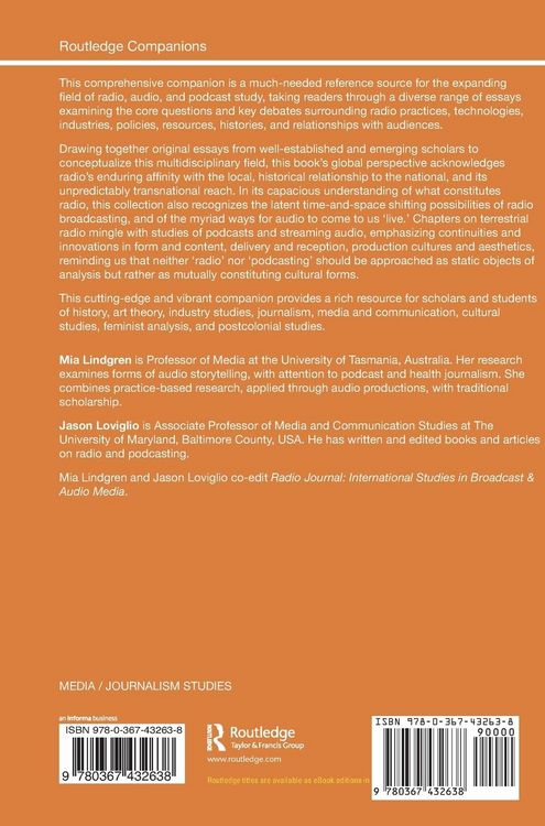 Produktbild: The Routledge Companion to Radio and Podcast Studies