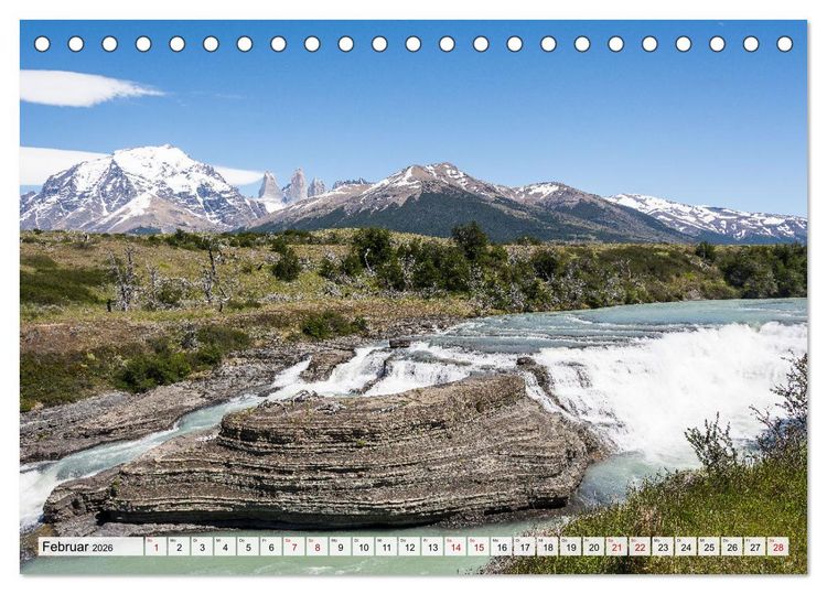 Produktbild: Chile - Facetten landschaftlicher Vielfalt (Tischkalender 2026 DIN A5 quer), CALVENDO Monatskalender