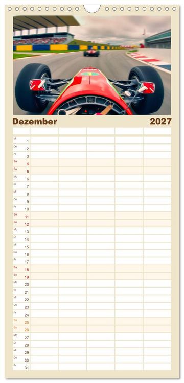 Produktbild: Familienplaner 2027 - Formel 1 in den sechziger Jahren mit 5 Spalten (Wandkalender, 21 x 45 cm) CALVENDO