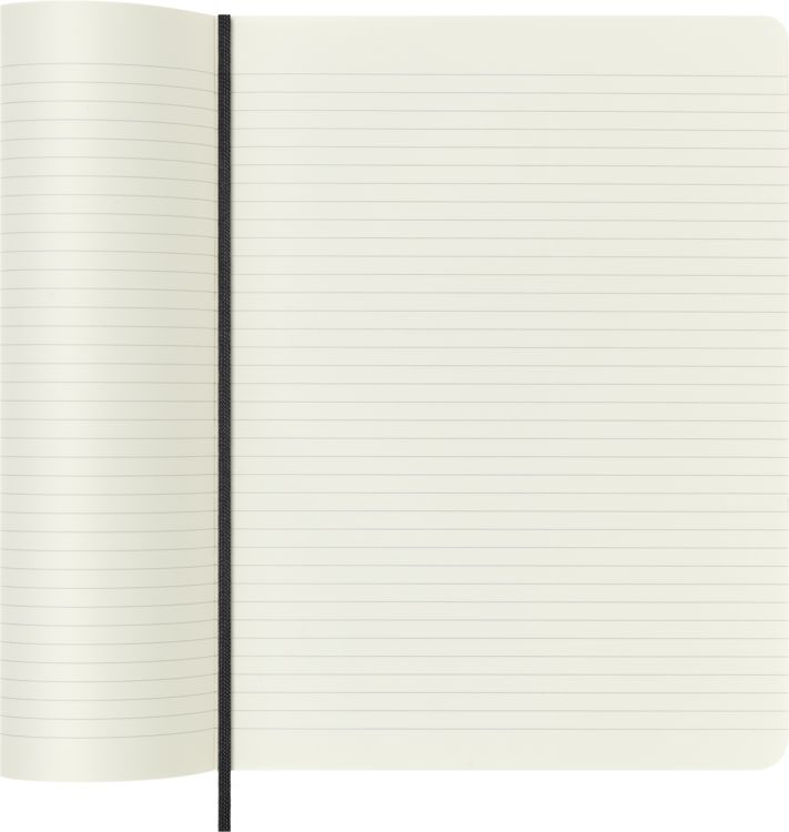 Produktbild: Moleskine Vegea Boa Notizbuch, XL, liniert, weicher Einband, schwarz, in Box
