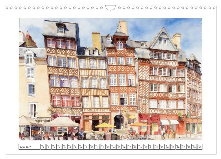 Produktbild: Highlights der Bretagne (Wandkalender 2027 DIN A3 quer), CALVENDO Monatskalender