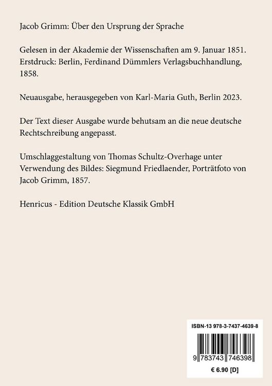 Produktbild: &Uuml;ber den Ursprung der Sprache