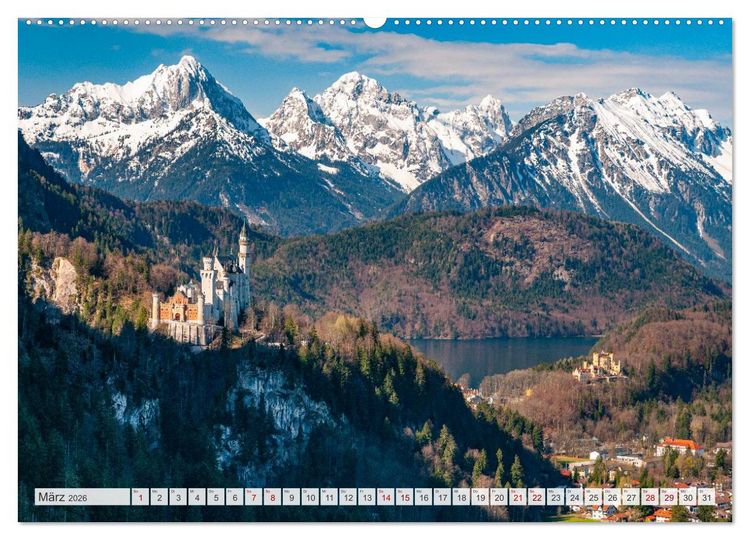 Produktbild: Bayerisches Alpenparadies (Wandkalender 2026 DIN A2 quer), CALVENDO Monatskalender