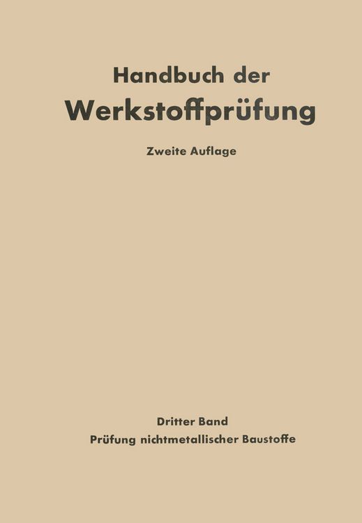 Produktbild: Die Pr&uuml;fung nichtmetallischer Baustoffe