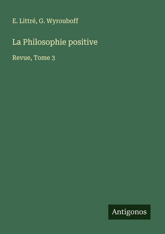Produktbild: La Philosophie positive
