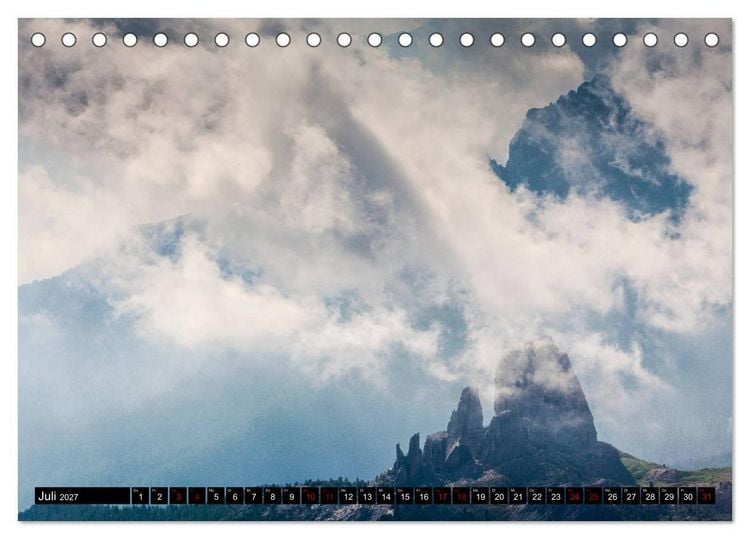 Produktbild: Lagazuoi Dolomiten (Tischkalender 2027 DIN A5 quer), CALVENDO Monatskalender