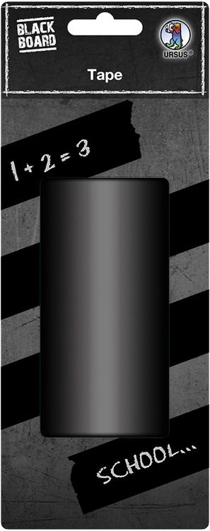 Produktbild: URSUS Blackboard Tafelfolie-Klebeband, 1 Rolle 5 m x 100 mm, matt schwarz