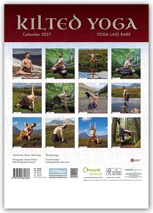 Produktbild: Kilted Yoga 2027 &ndash; A3-Posterkalender