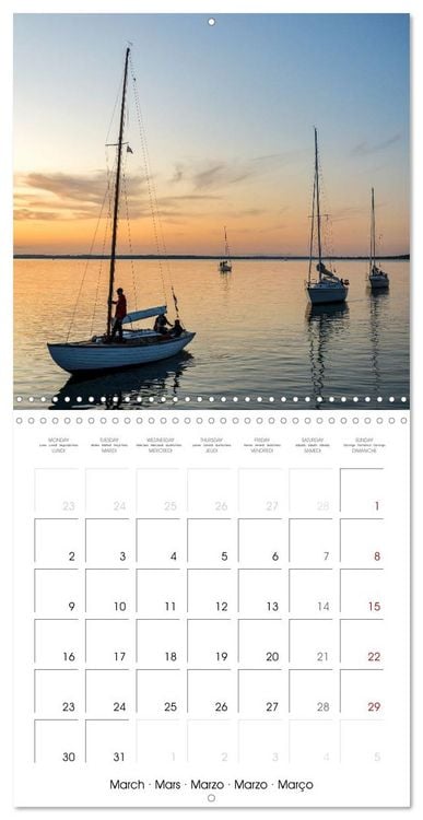 Produktbild: L&rsquo;Allemagne du Nord &ndash; Dunes, vent et la vaste mer (Calendrier mural carr&eacute; 2026 30x30 cm) Calendrier double avec une page pour vos prises de notes