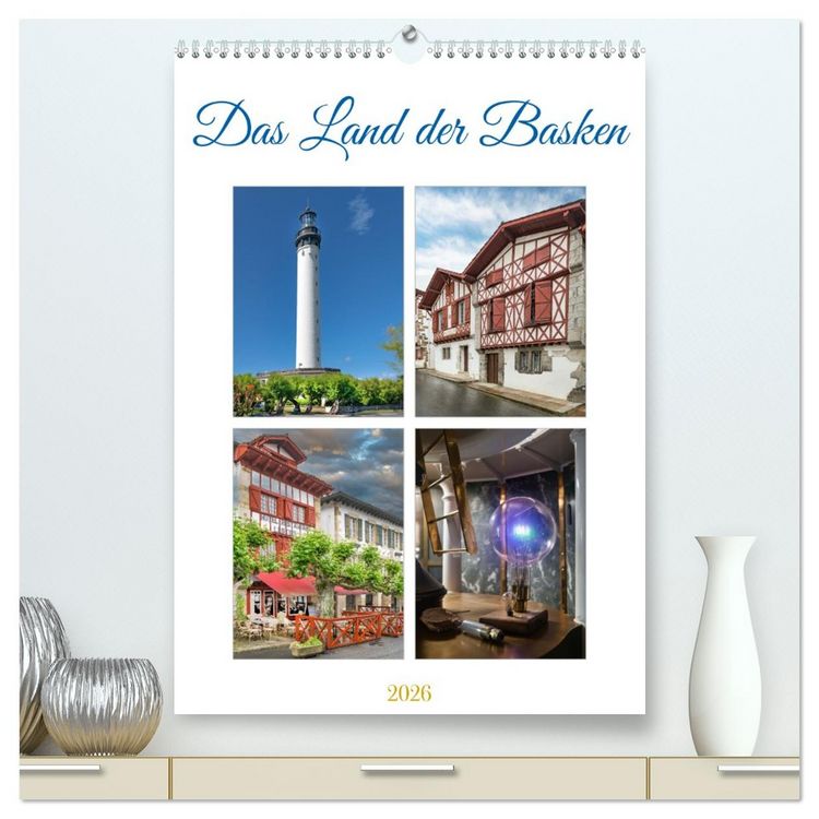 Produktbild: Das Land der Basken (hochwertiger Premium Wandkalender 2026 DIN A2 hoch), Kunstdruck in Hochglanz