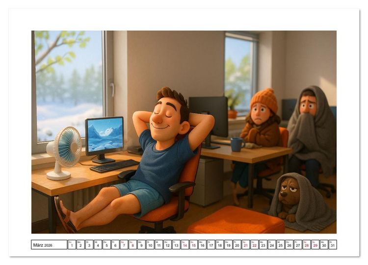 Produktbild: K&auml;lteanbeter (hochwertiger Premium Wandkalender 2026 DIN A2 quer), Kunstdruck in Hochglanz