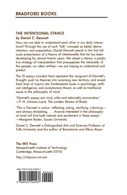 Produktbild: The Intentional Stance: Wittgenstein, Philosophy, and the Mind