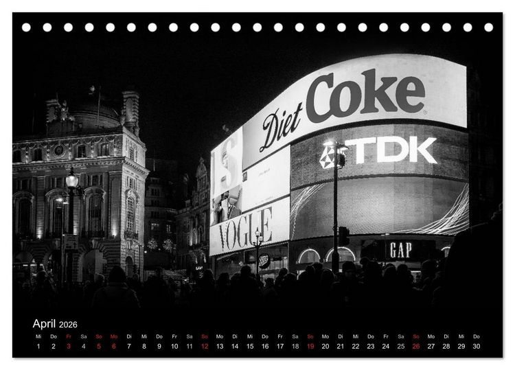 Produktbild: Unterwegs in London (Tischkalender 2026 DIN A5 quer), CALVENDO Monatskalender