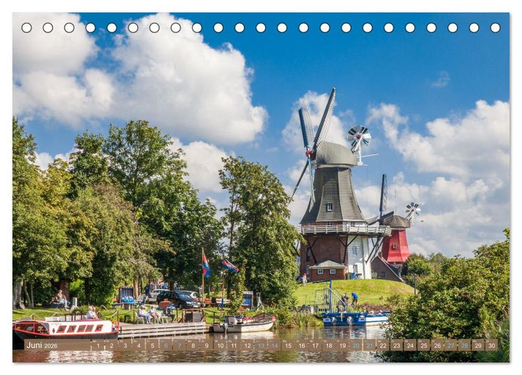 Produktbild: Greetsiel in Ostfriesland (Tischkalender 2026 DIN A5 quer), CALVENDO Monatskalender