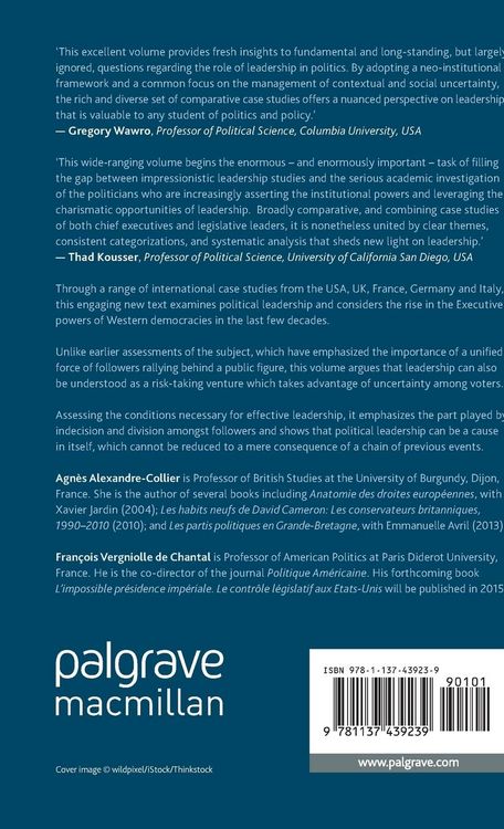 Produktbild: Leadership and Uncertainty Management in Politics