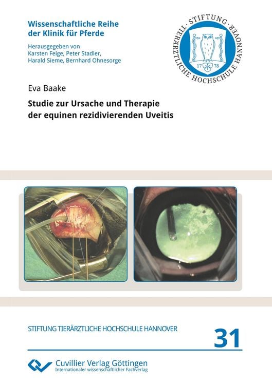 Produktbild: Studie zur Ursache und Therapie der equinen rezidivierenden Uveitis
