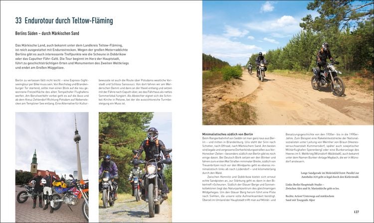 Produktbild: Die sch&ouml;nsten Motorradtouren in Deutschland