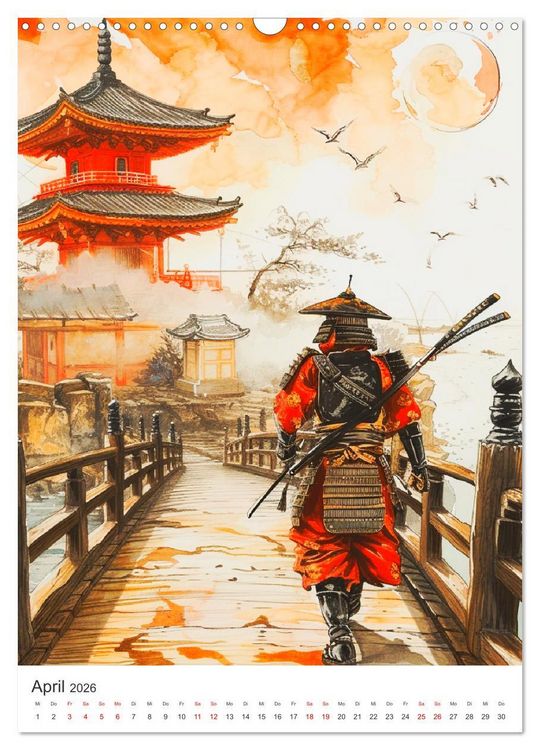 Produktbild: Japan. Impressionen im Aquarell-Stil (Wandkalender 2026 DIN A3 hoch), CALVENDO Monatskalender