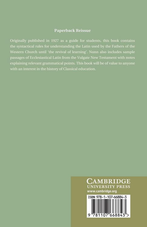 Produktbild: An Introduction to Ecclesiastical Latin