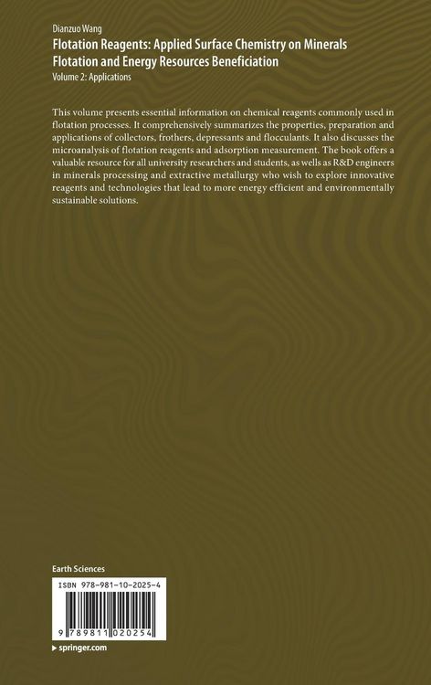 Produktbild: Flotation Reagents: Applied Surface Chemistry on Minerals Flotation and Energy Resources Beneficiation
