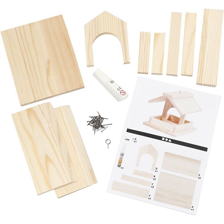 Produktbild: Creativ Company Vogelhaus, Bausatz DIY-Set aus Holz
