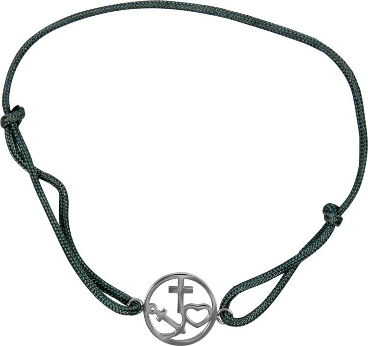 Produktbild: Armband &ndash; Armband mit Kreuz-Herz-Anker-Anh&auml;nger