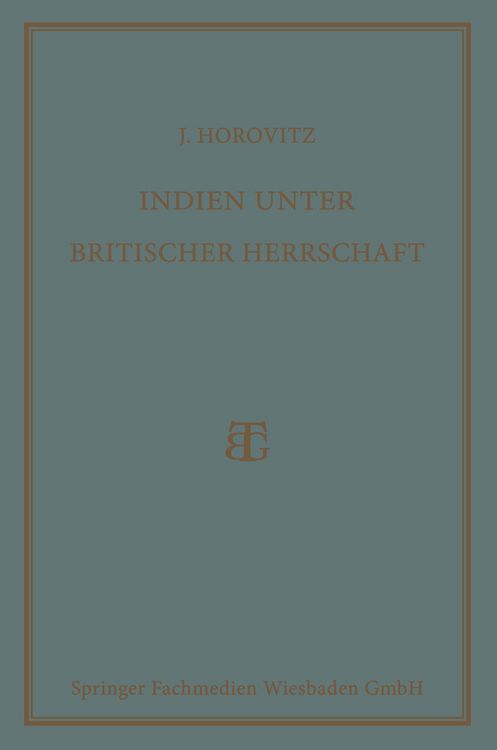Produktbild: Indien unter Britischer Herrschaft