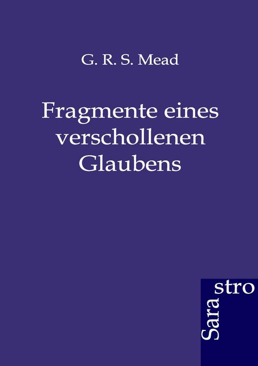 Produktbild: Fragmente eines verschollen Glaubens
