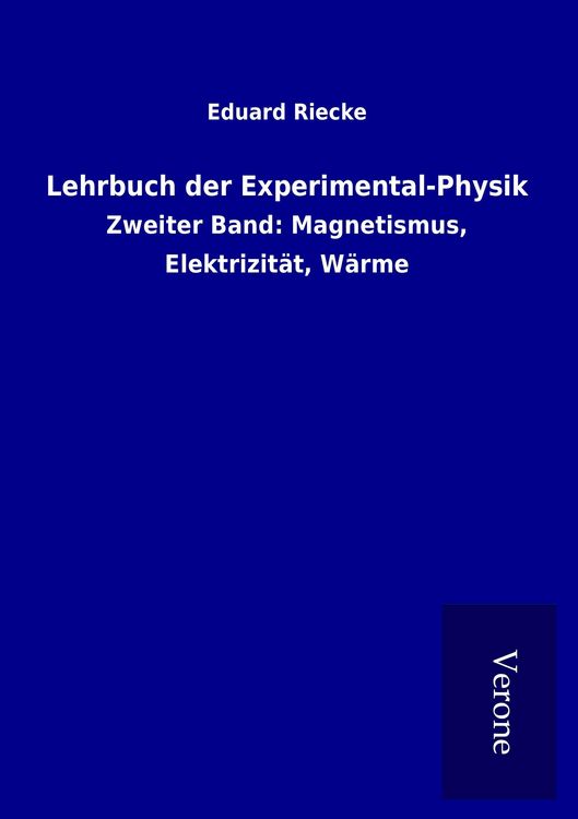 Produktbild: Lehrbuch der Experimental-Physik