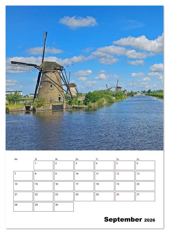 Produktbild: Belgien und Holland, sch&ouml;ne St&auml;dte in Belgien und Holland erleben (Wandkalender 2026 DIN A2 hoch), CALVENDO Monatskalender