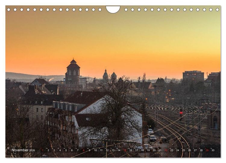 Produktbild: Osnabr&uuml;ck f&uuml;r Nachtschw&auml;rmer (Wandkalender 2026 DIN A4 quer), CALVENDO Monatskalender