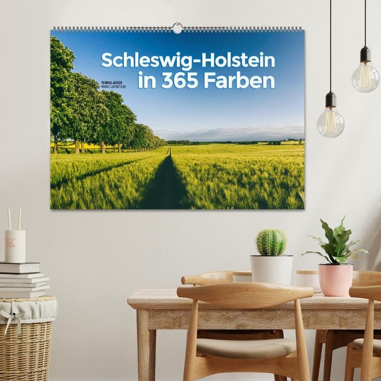 Produktbild: Schleswig-Holstein in 365 Farben (Wandkalender 2027 DIN A2 quer), CALVENDO Monatskalender
