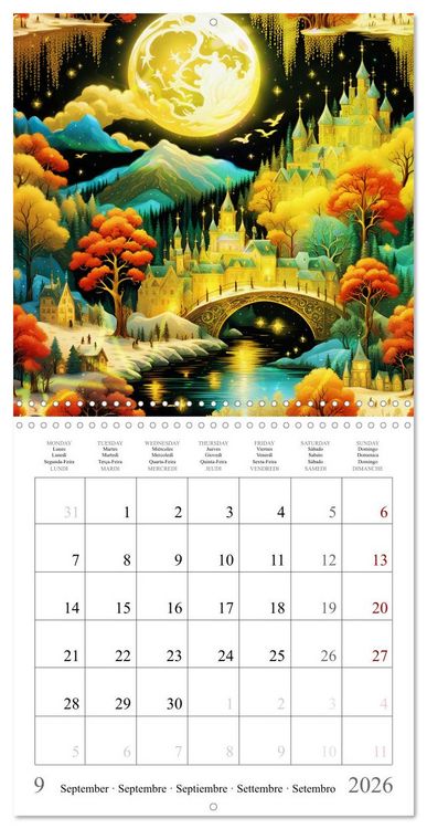 Produktbild: Moonlight miracle (Wall Calendar 2026 12 &times; 12 Inch) CALVENDO 12 Month Wall Calendar
