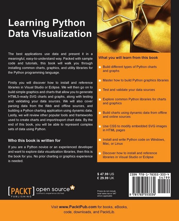 Produktbild: Learning Python Data Visualization
