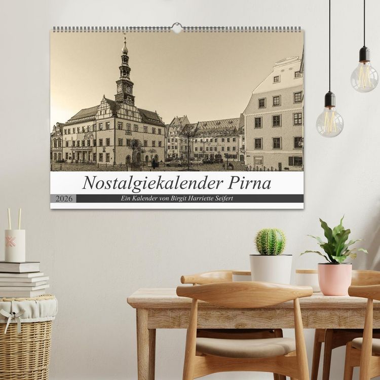 Produktbild: Nostalgiekalender Pirna (Wandkalender 2026 DIN A2 quer), CALVENDO Monatskalender