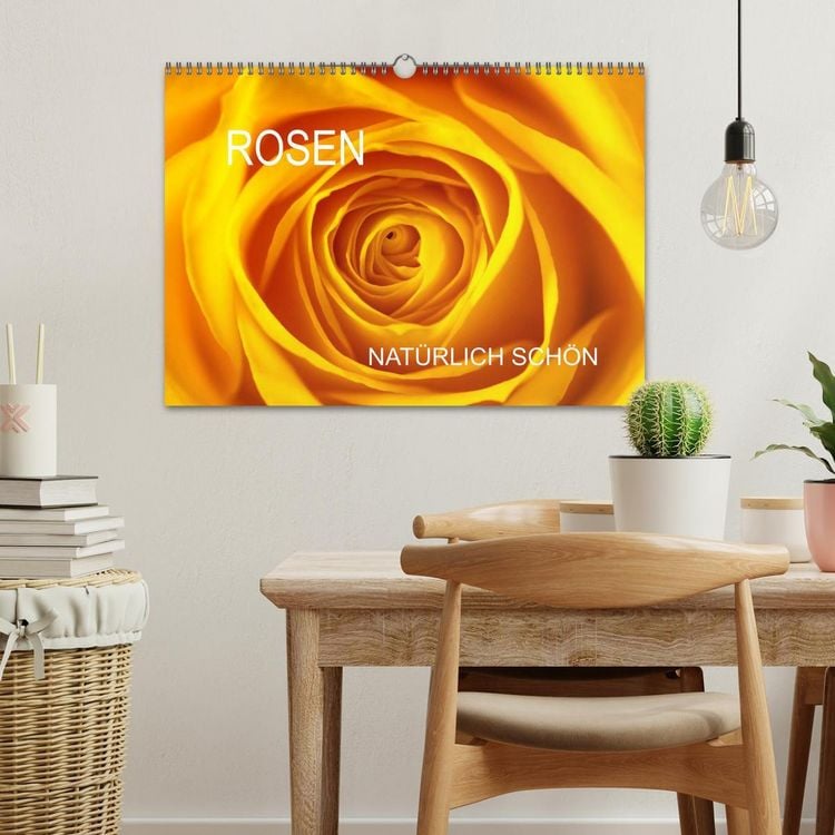 Produktbild: Rosen nat&uuml;rlich sch&ouml;n (Wandkalender 2026 DIN A3 quer), CALVENDO Monatskalender