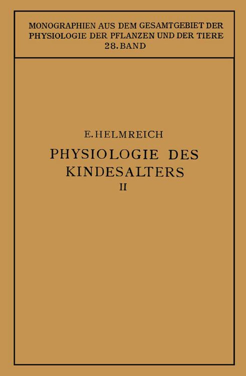 Produktbild: Physiologie des Kindesalters