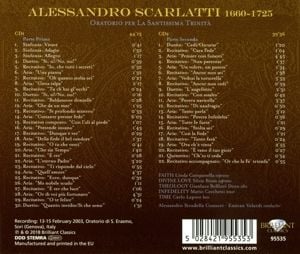 Produktbild: Oratorio Per La Santissima Trinita